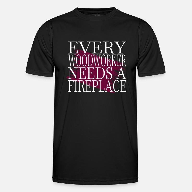 Awesome Construction Carpenter Badge - Men's Functional T-Shirt - black