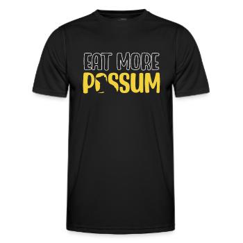 Essen Sie mehr Opossum - Männer Funktions-T-Shirt - Schwarz - Vorne - AI Model Male 178 dark (178cm)