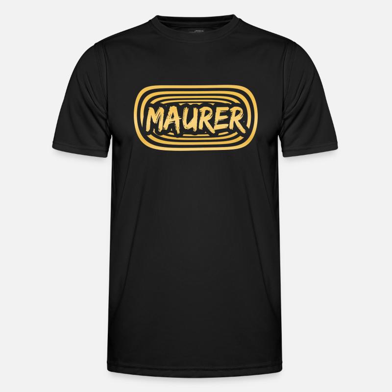 Gift for bricklayer - Men's Functional T-Shirt - black
