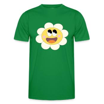 Pretty little flower! - Men's Functional T-Shirt - kelly green - Front - AI Model Male 178 dark (178cm)