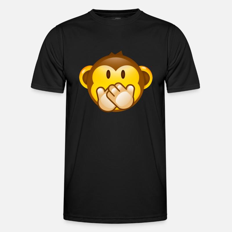 Smiley Monkey -No Saying- Männer Funktions-T-Shirt