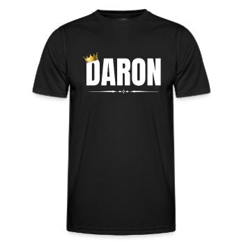 DARON - T-shirt sport Homme - noir - Devant - AI Model Male 178 dark (178cm)