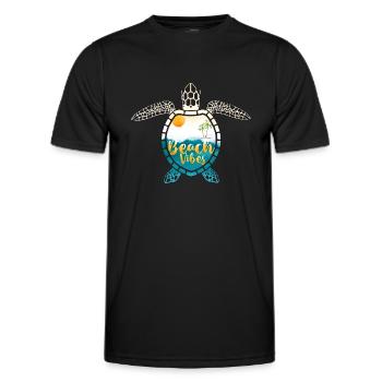 Ocean Sublimation - Men's Functional T-Shirt - black - Front - AI Model Male 178 dark (178cm)