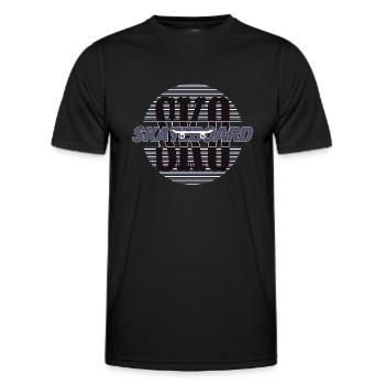 SK8 Logo - Männer Funktions-T-Shirt - Schwarz - Vorne - AI Model Male 178 dark (178cm)