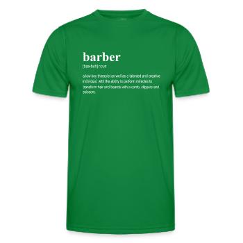 Barbershop Friseur Friseurin Barbier - Männer Funktions-T-Shirt - Kelly Green - Vorne - AI Model Male 178 dark (178cm)