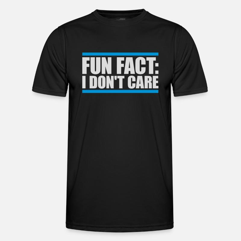 I don't care fact - Men's Functional T-Shirt - black