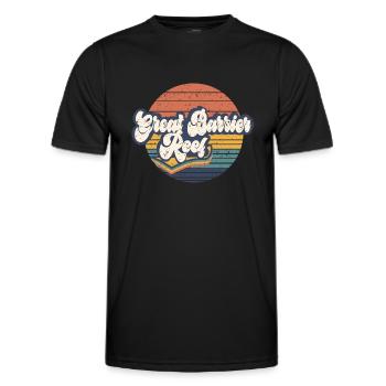Great Barrier Reef - Männer Funktions-T-Shirt - Schwarz - Vorne - AI Model Male 178 dark (178cm)