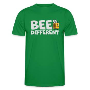 bee different Spruch Zitat - Männer Funktions-T-Shirt - Kelly Green - Vorne - AI Model Male 178 dark (178cm)