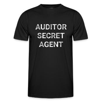 Auditor Secret Agent - Men's Functional T-Shirt - black - Front - AI Model Male 178 dark (178cm)