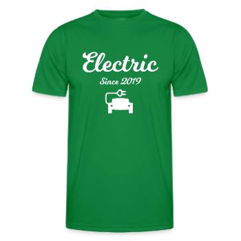 Always electric - Men's Functional T-Shirt - kelly green - Front - AI Model Male 178 dark (178cm)