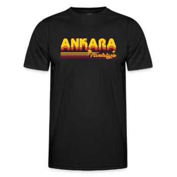 Ankara, Urlaubsdesign der türkischen Hauptstadt - Männer Funktions-T-Shirt - Schwarz - Vorne - AI Model Male 178 dark (178cm)