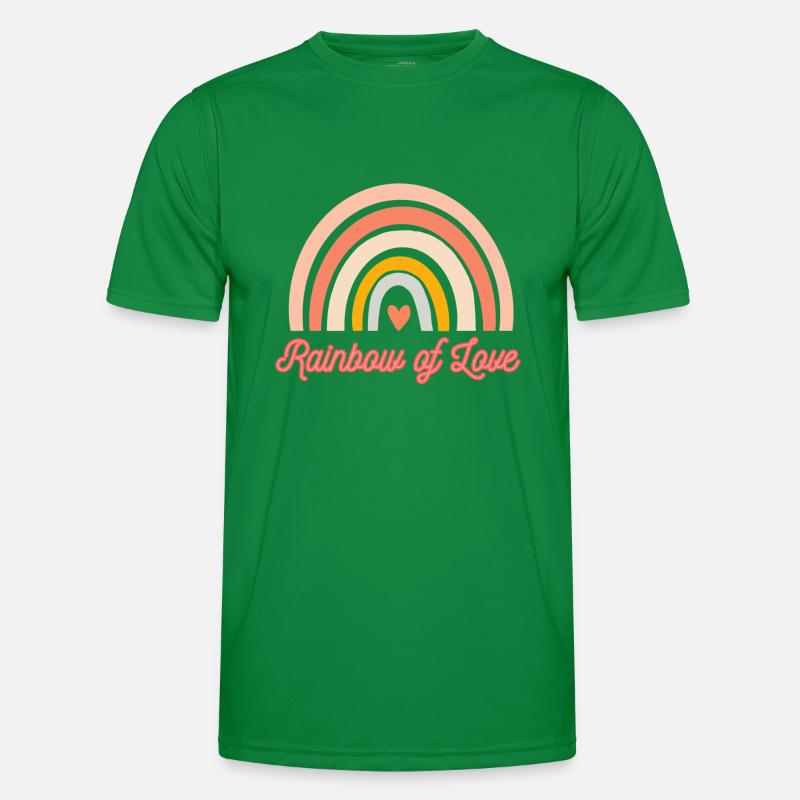 Regenbogen der Liebe Männer Funktions-T-Shirt