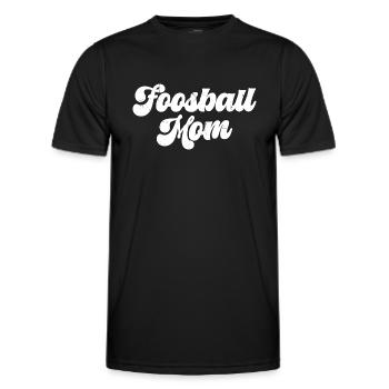 Foosball Mom Women Table Soccer Player - Männer Funktions-T-Shirt - Schwarz - Vorne - AI Model Male 178 dark (178cm)
