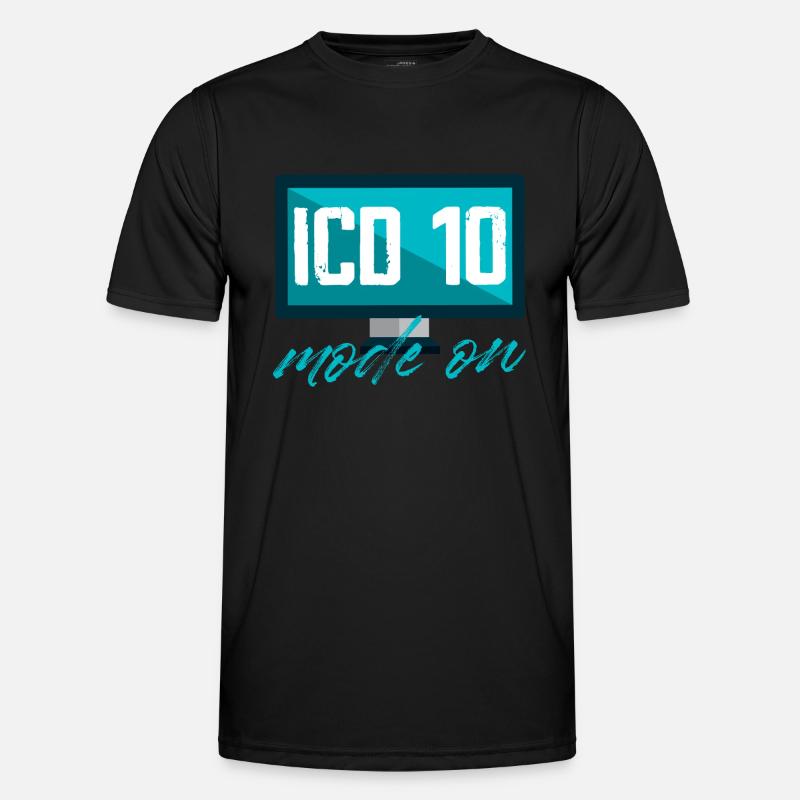 ICD 10 Mode on medical coding Men's Functional T-Shirt