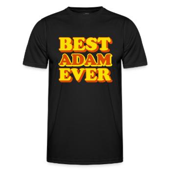 Adam Prénom Drôle de cadeau - T-shirt sport Homme - noir - Devant - AI Model Male 178 dark (178cm)