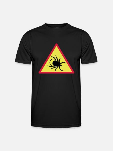 Attention ticks - Men's Functional T-Shirt - black
