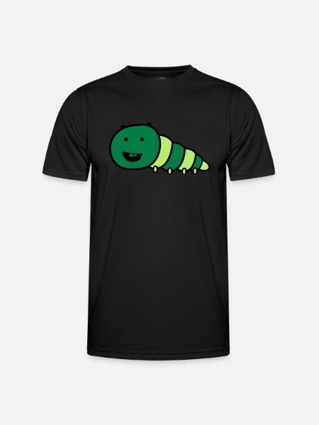 lustige_raupe - Men's Functional T-Shirt - black