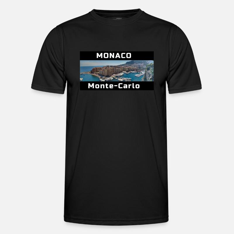 MONACO, Monte-Carlo Männer Funktions-T-Shirt