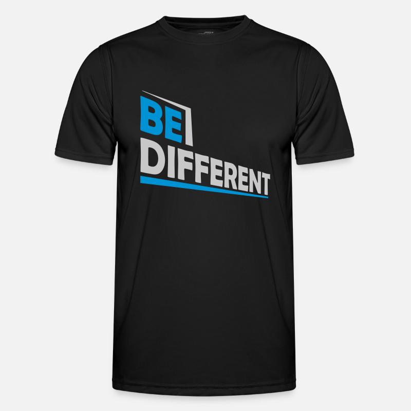 Be different Logo Design - Men's Functional T-Shirt - black