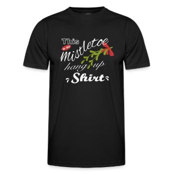 Mistletoe hanging shirt - Men's Functional T-Shirt - black - Front - AI Model Male 178 dark (178cm)