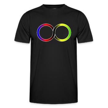 Cyclist Infinite Weltmeister - Männer Funktions-T-Shirt - Schwarz - Vorne - AI Model Male 178 dark (178cm)
