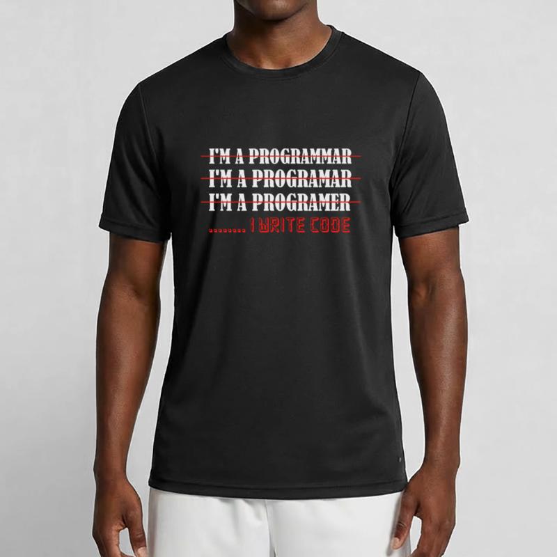 Je suis un programmar ........ J’écris Code Software Co T-shirt sport Homme