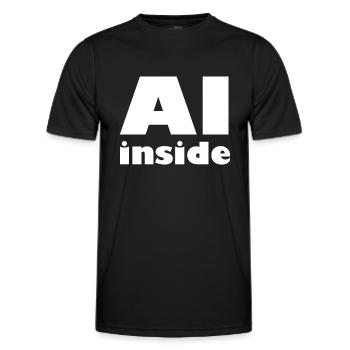 Clever - Männer Funktions-T-Shirt - Schwarz - Vorne - AI Model Male 178 dark (178cm)