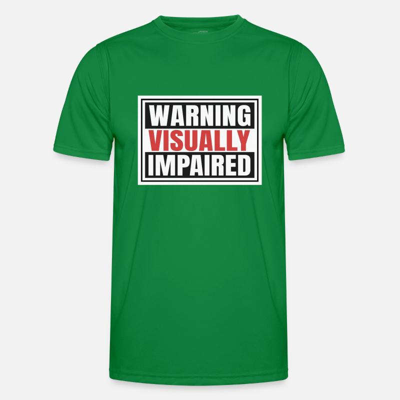 Visually Impaired Warning Men's Functional T-Shirt