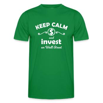 Actions et bourse - T-shirt sport Homme - vert - Devant - AI Model Male 178 dark (178cm)