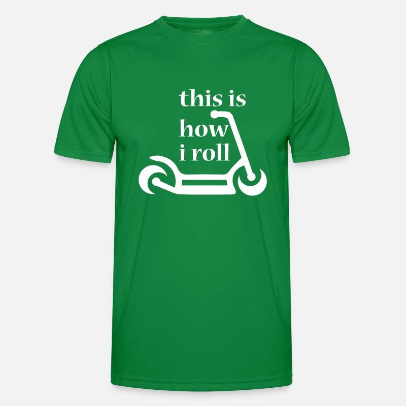E-Scooter Roller Männer Funktions-T-Shirt