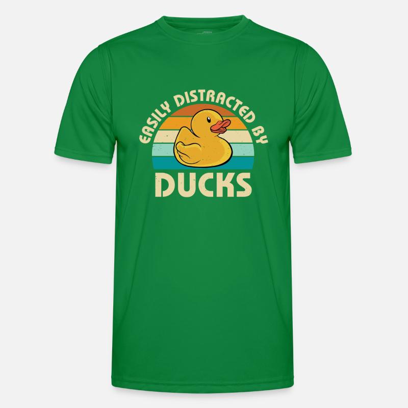 Vintage Duckling Easily Distracted By Rubber Ducks Männer Funktions-T-Shirt