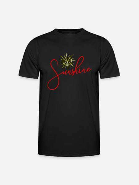 Sunshine Sun Icon - Men's Functional T-Shirt - black