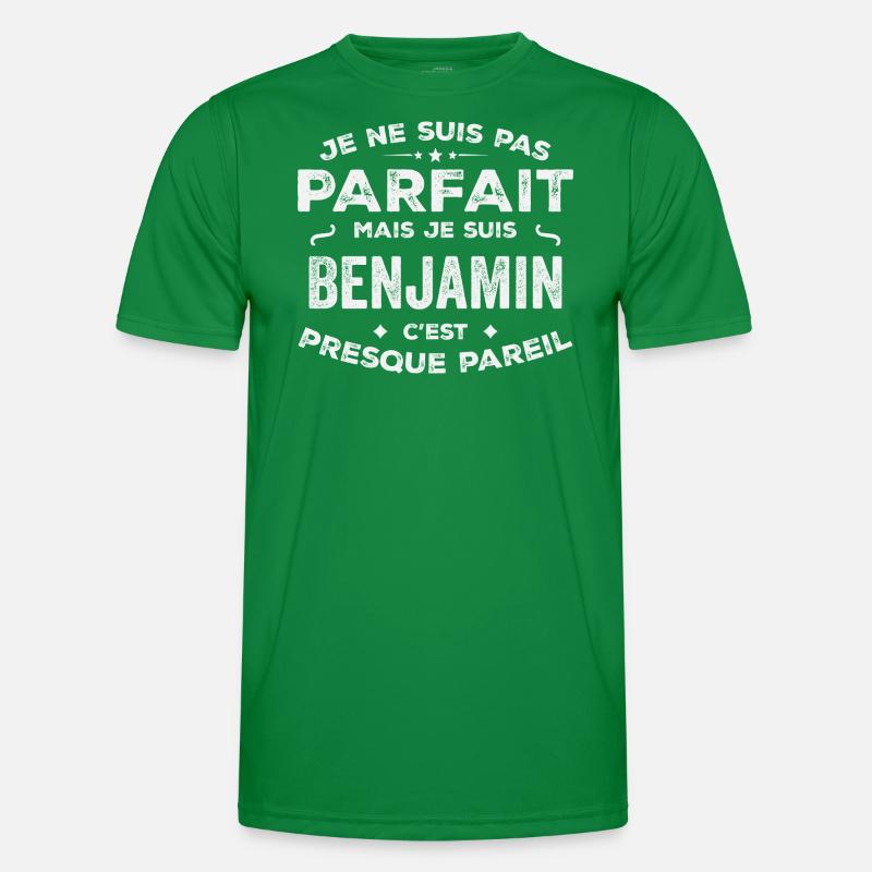 Benjamin Ein Vorname, eine Geschichte, eine Persönlichkeit Männer Funktions-T-Shirt