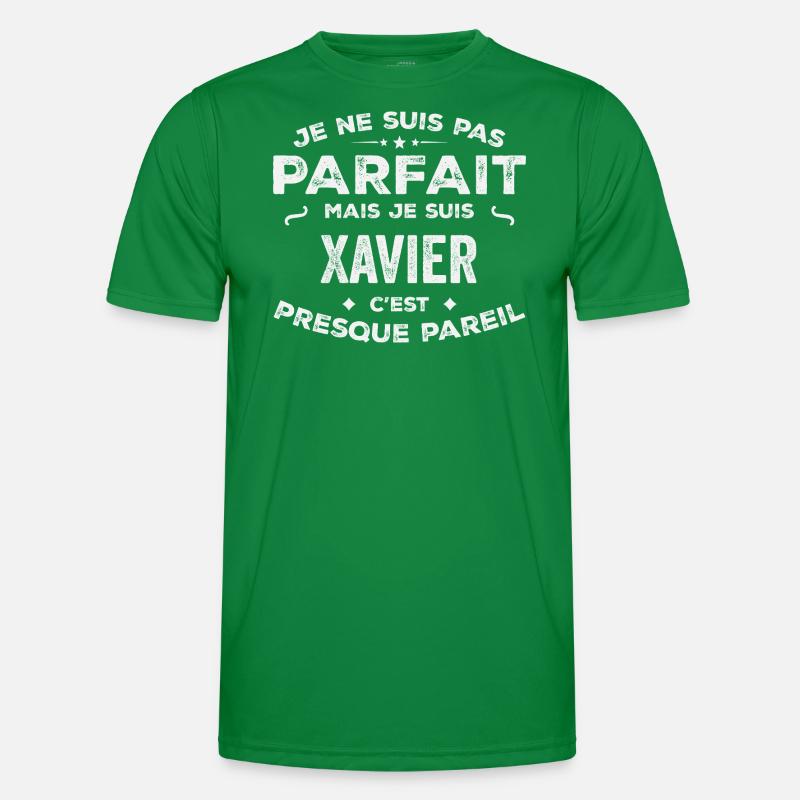 Xavier Ein Vorname, eine Geschichte, eine Persönlichkeit Männer Funktions-T-Shirt