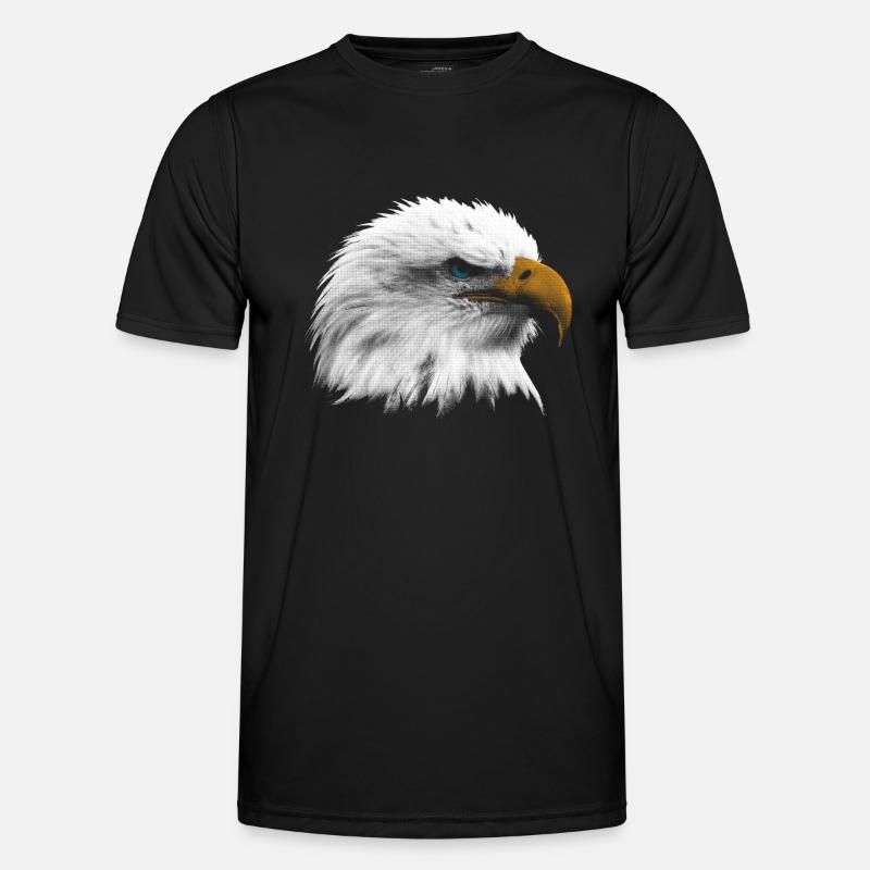 Bald eagle - Men's Functional T-Shirt - black