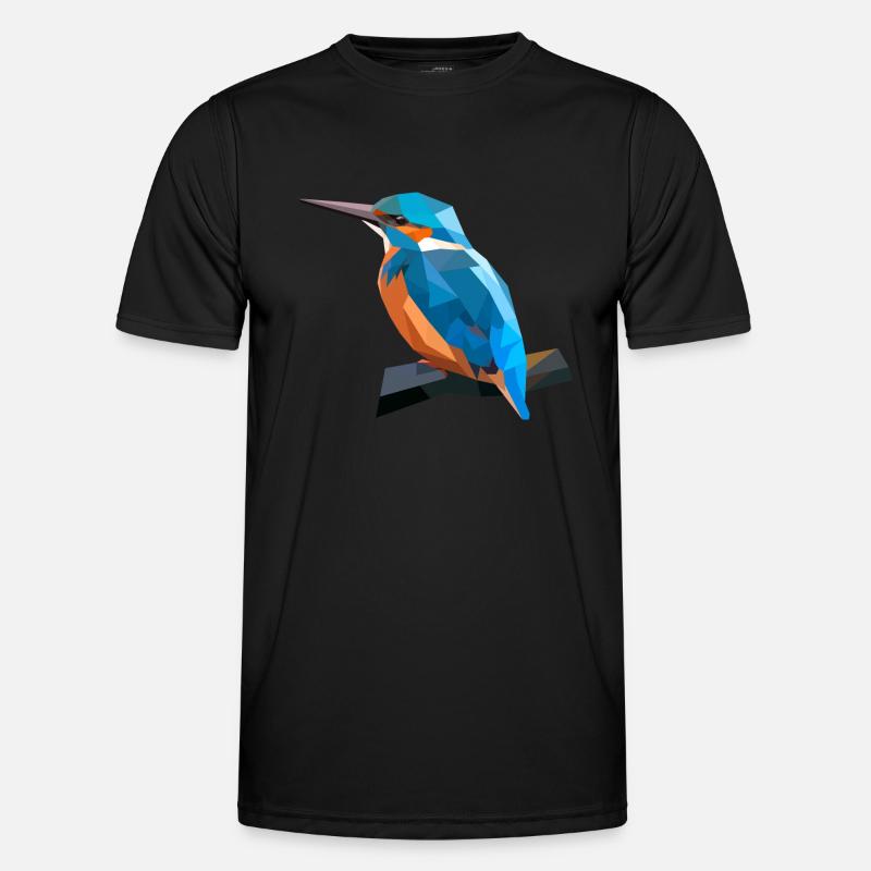 Polyart Eisvogel Männer Funktions-T-Shirt
