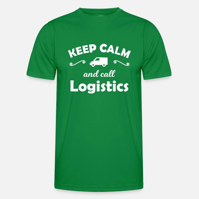 Rufe die Logistik Männer Funktions-T-Shirt