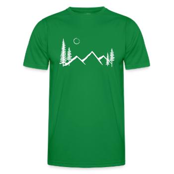 Gehen Sie raus und erkunden Sie - Männer Funktions-T-Shirt - Kelly Green - Vorne - AI Model Male 178 dark (178cm)