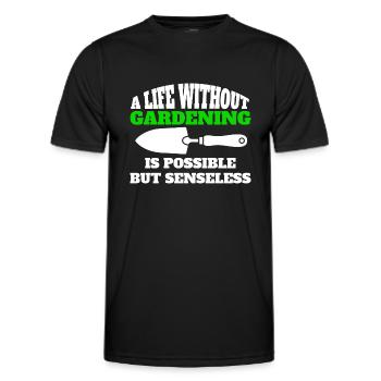 Gardener Hobby Gardener Gift Garden Orchard - Men's Functional T-Shirt - black - Front - AI Model Male 178 dark (178cm)