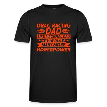 Drag Race Drag Racing Racing Car Gift - Men's Functional T-Shirt - black - Front - AI Model Male 178 dark (178cm)