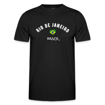 Rio de Janeiro brazil - T-shirt sport Homme - noir - Devant - AI Model Male 178 dark (178cm)