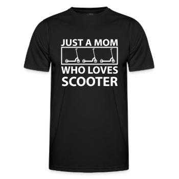 E-Scooter Scooter - T-shirt sport Homme - noir - Devant - AI Model Male 178 dark (178cm)