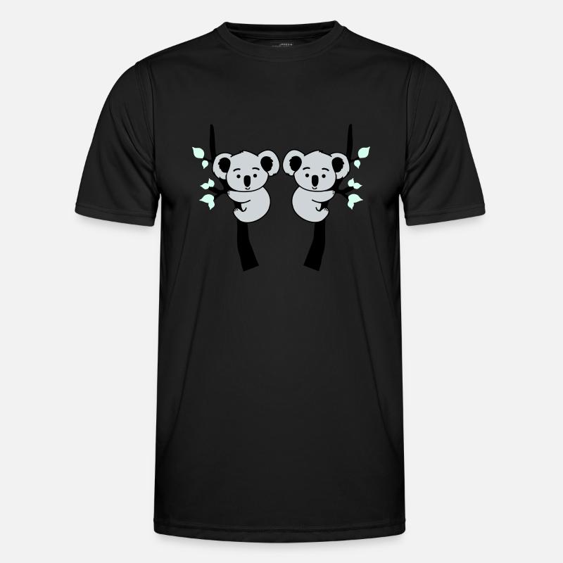 Koala Bear Bande dessinée 2 - T-shirt sport Homme - noir