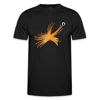 MonstRumms No. 20 - Men's Functional T-Shirt - black - Front - AI Model Male 178 dark (178cm)
