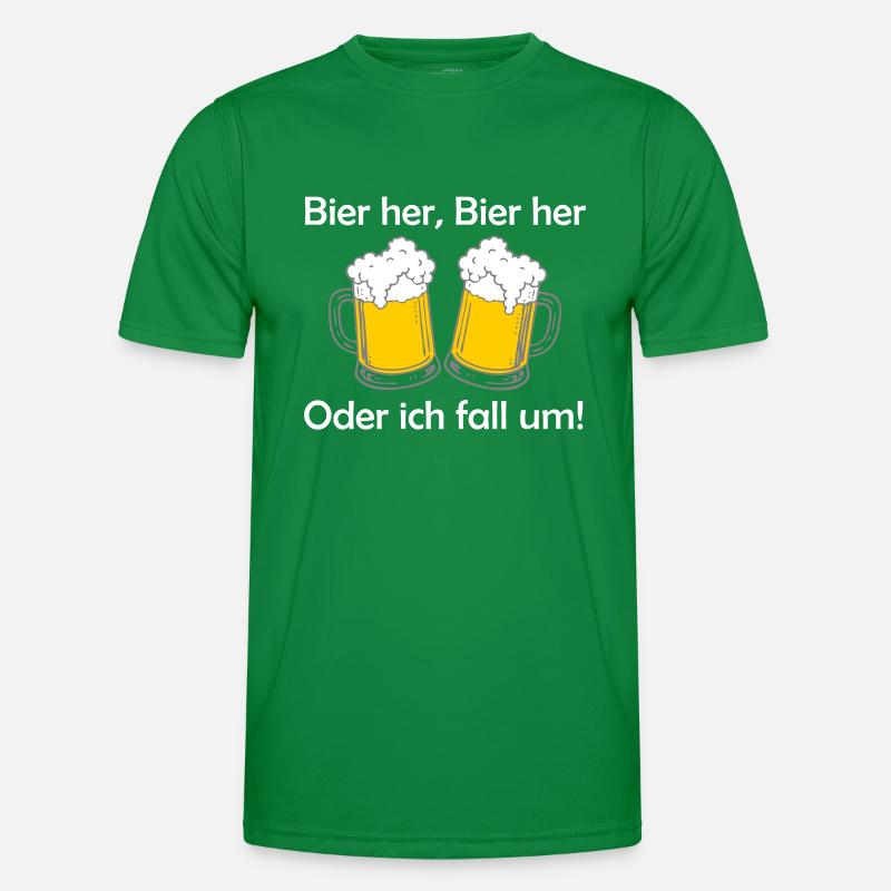 Bienen hier, Bienen hier - oder ich fall um! Männer Funktions-T-Shirt