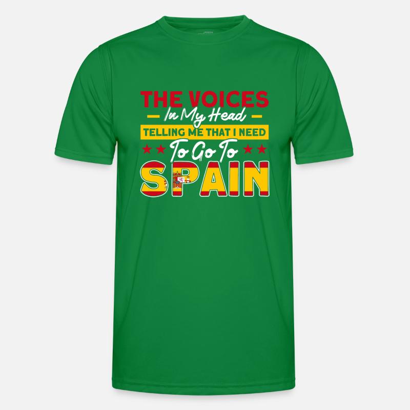 Spanish Flag Spanish Roots Gift Men's Functional T-Shirt