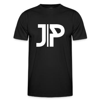 JP Fashion - Männer Funktions-T-Shirt - Schwarz - Vorne - AI Model Male 178 dark (178cm)