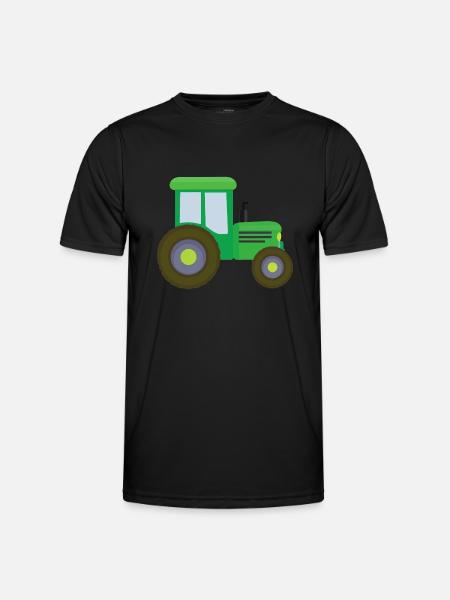 Traktor Kinder Geschenkidee - Männer Funktions-T-Shirt - Schwarz