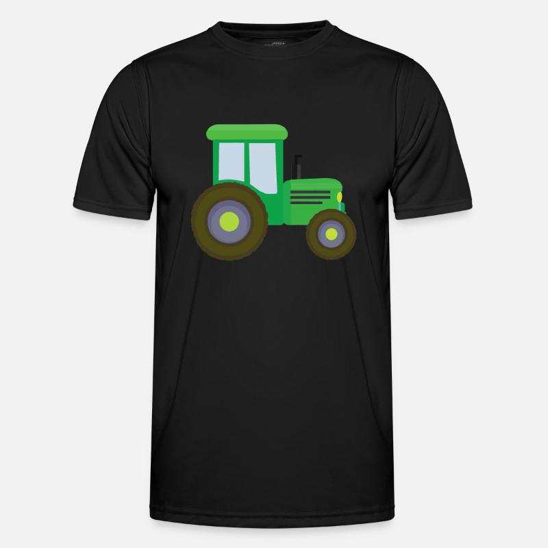 Traktor Kinder Geschenkidee - Männer Funktions-T-Shirt - Schwarz
