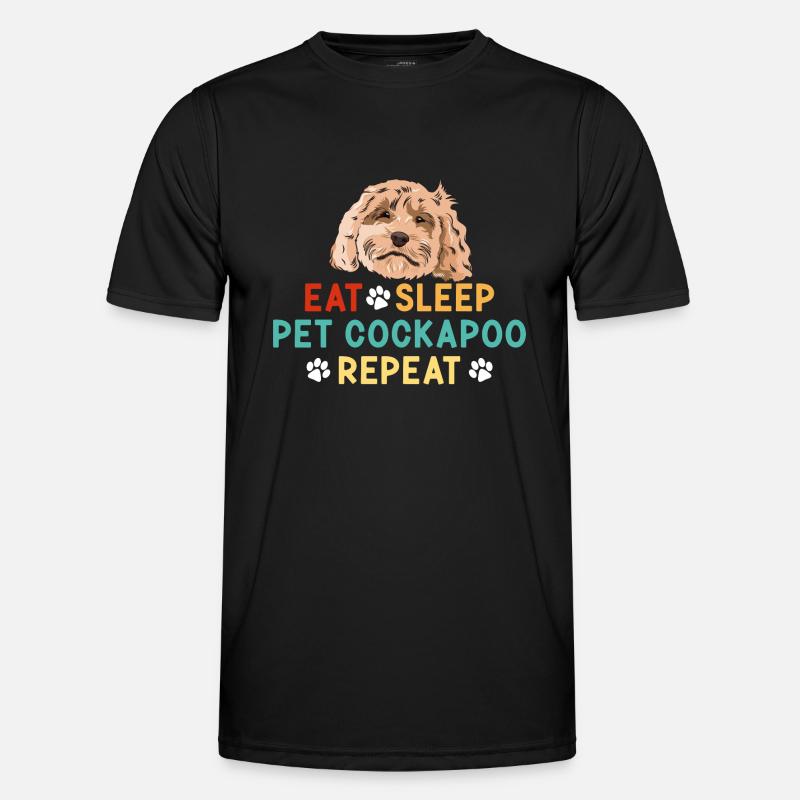 Cockapoo Dog - Men's Functional T-Shirt - black